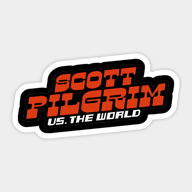 Scottpilgrim vs the world logo Sticker by Raymond P Fischer